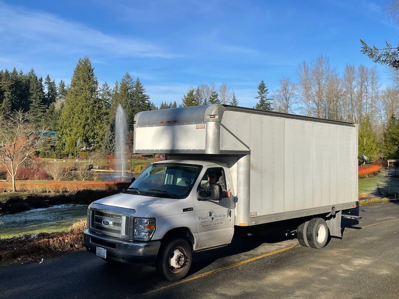 Close up Delivery Truck