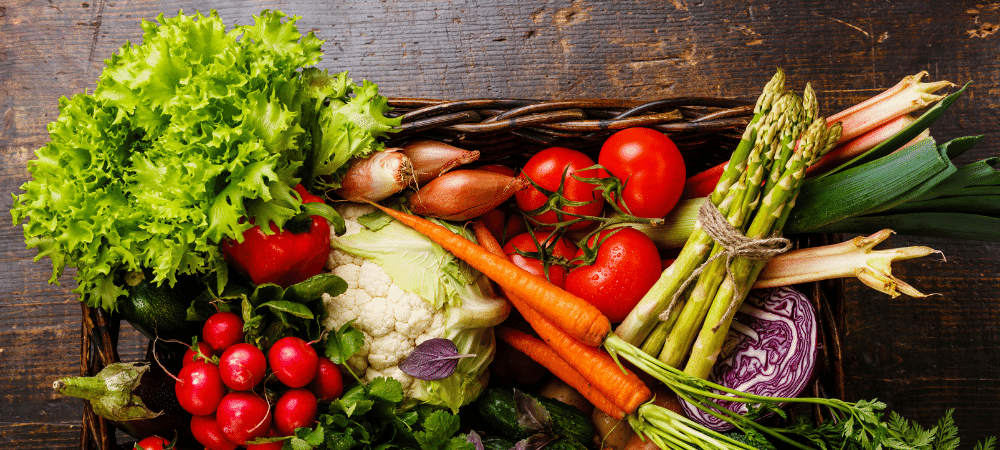 fresh vegetables basket