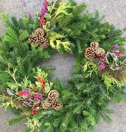 Wreaths, Greenery and Holiday Containers